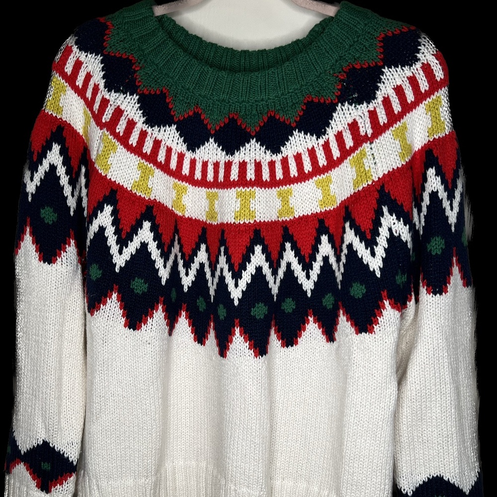 Aerie Fair Isle Festive Christmas Sweater
